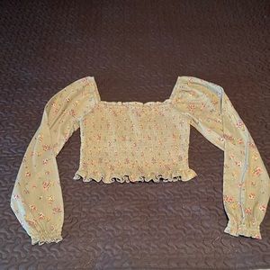 Light green crop top